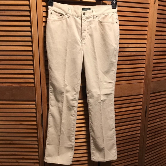 Lauren Ralph Lauren Cream Corduroy Jeans - Picture 1 of 12